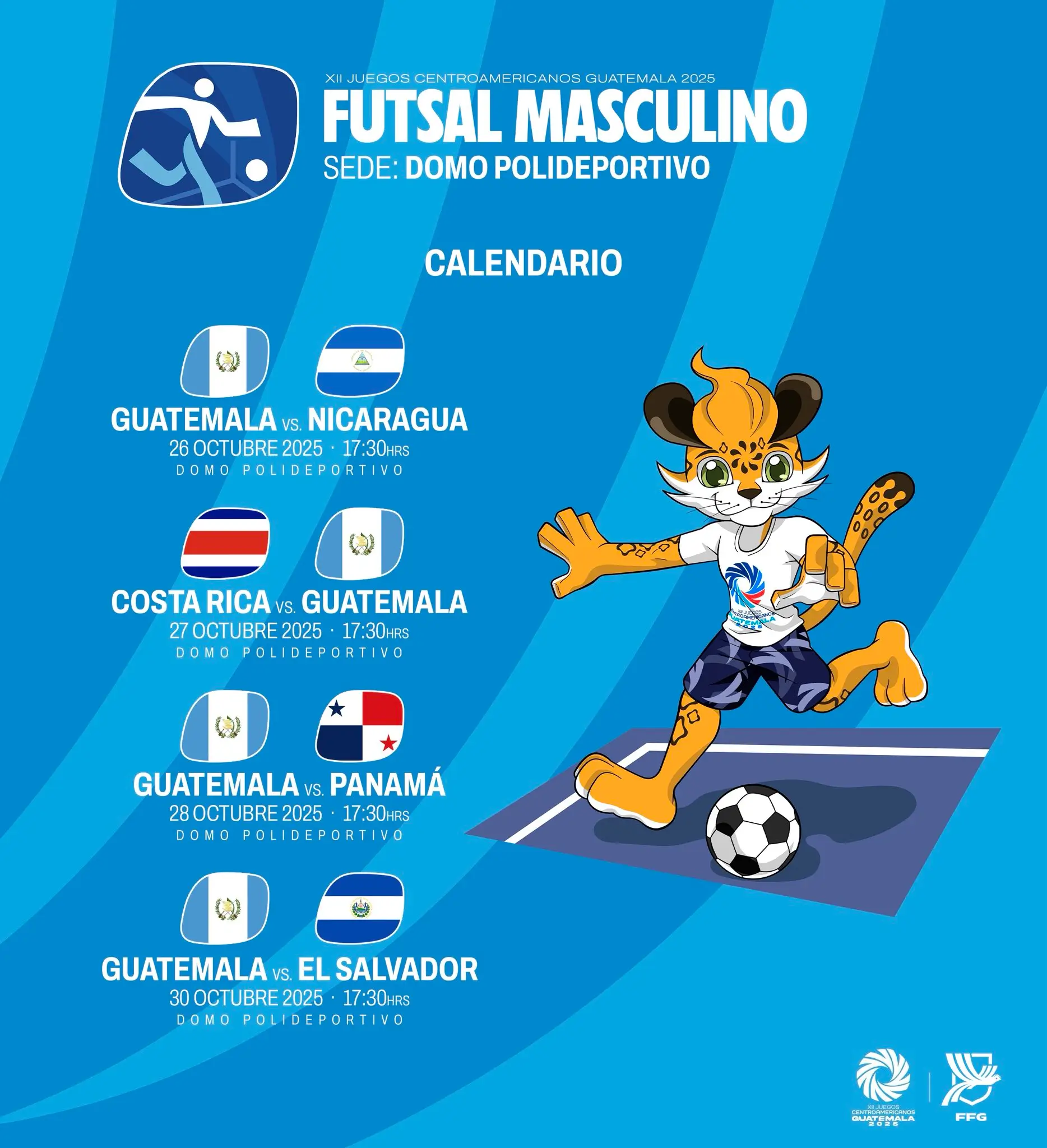 Juegos Centroamericanos 2025 | Calendario