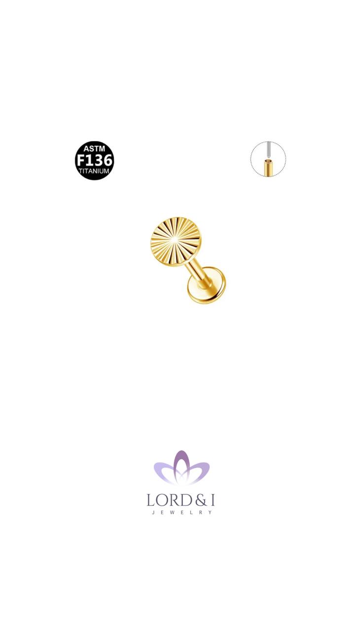 Arete piercing tallado