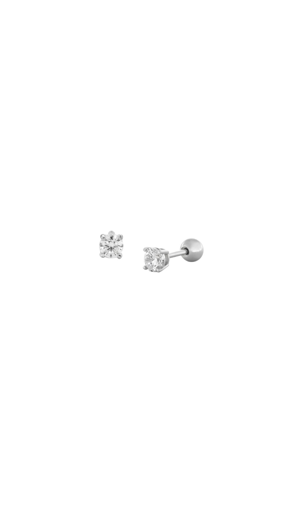 Aretes piercing con Circonia