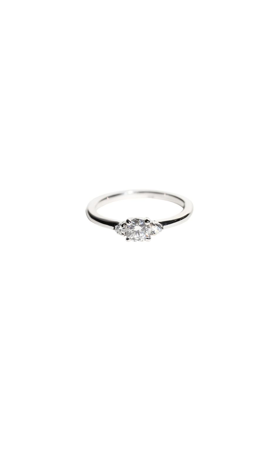 Anillo con gema Moissanita talla ajustable