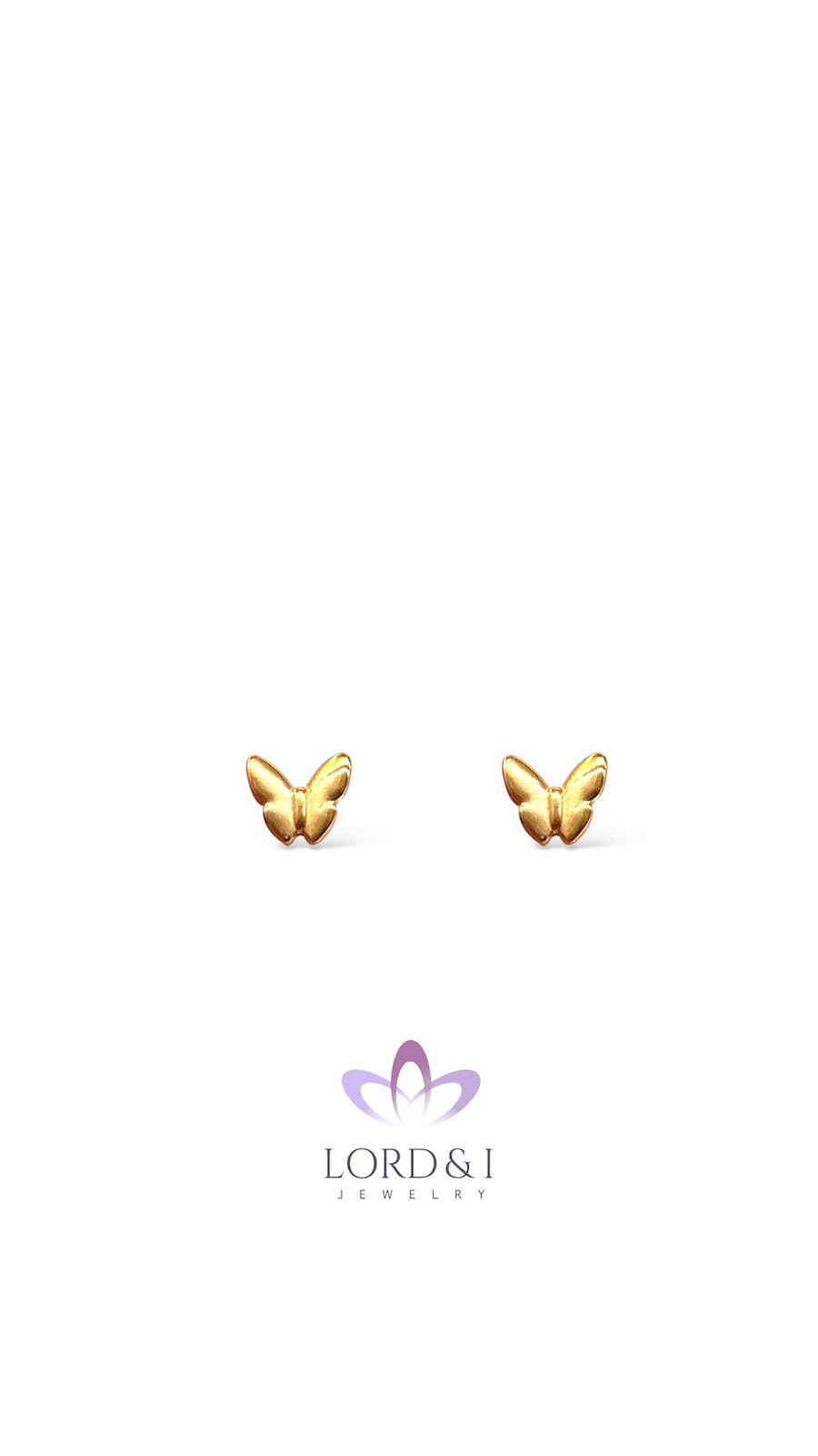 Aretes piercings mariposa
