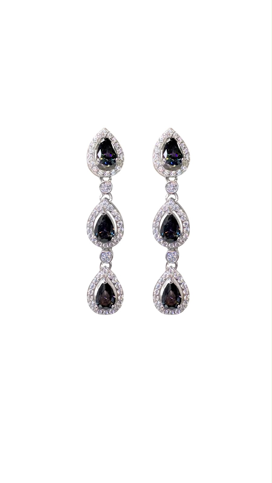 Aretes con gema Topacio Místico