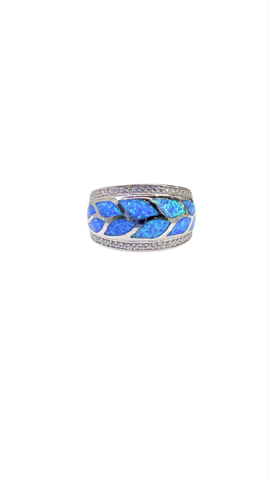 Anillo con Ópalo turquesa Talla 6
