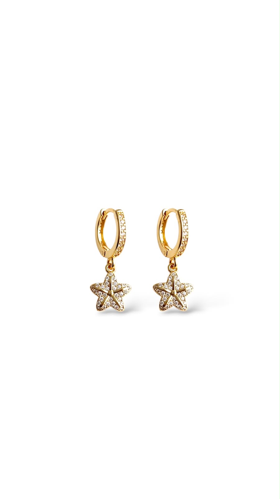 Argollas pequeñas con florecita