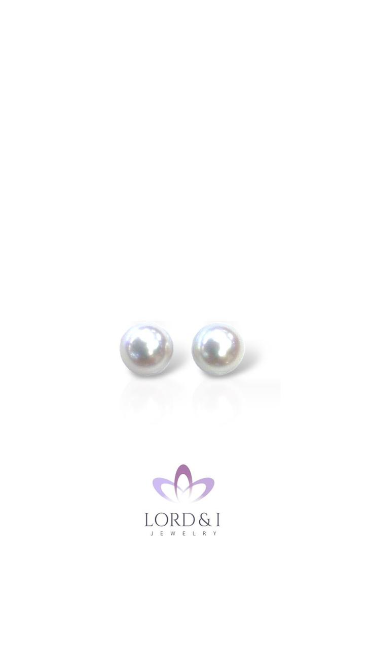 Aretes de perla de agua dulce