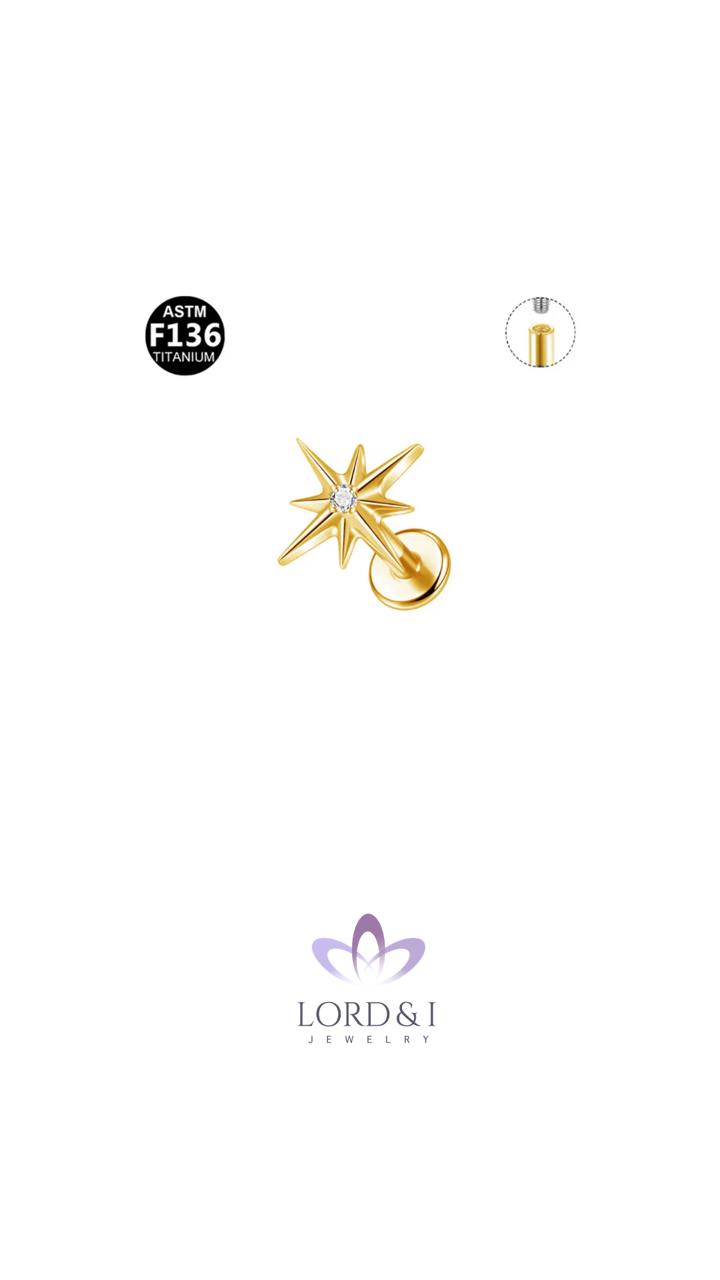 Arete piercing titanio