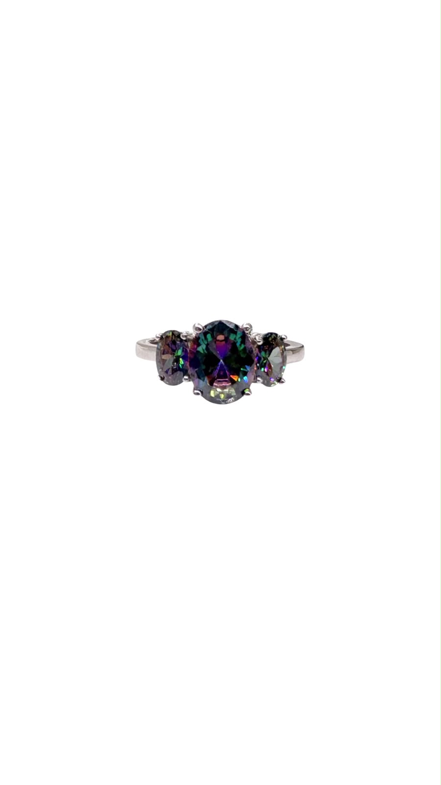 Anillo con gema Topacio místico Talla 7