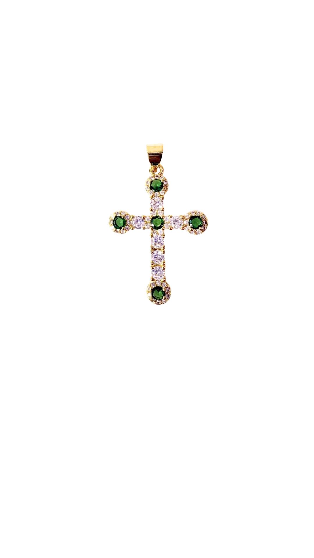 Dije cruz de Circonias