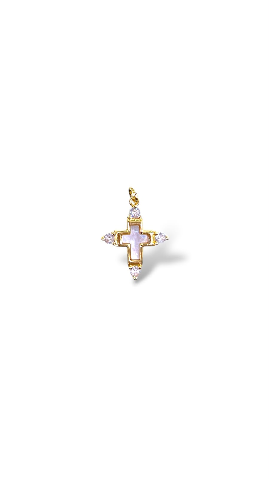 Dije diseño cruz de Madreperla