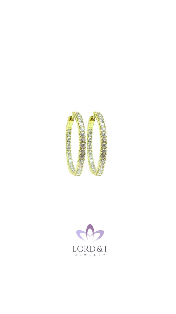 Argollas grandes con Circonias