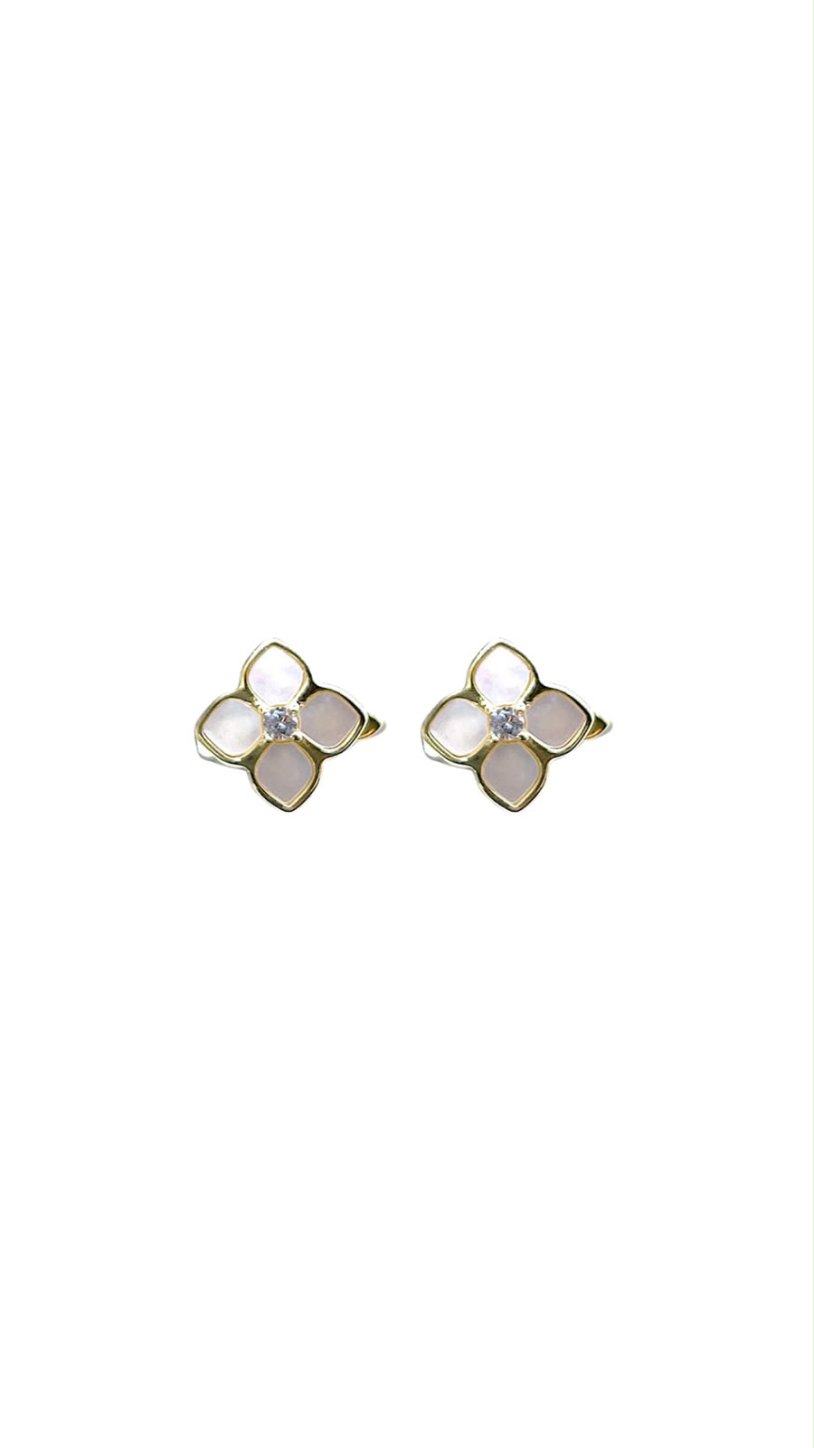 Aretes flor de Madreperla