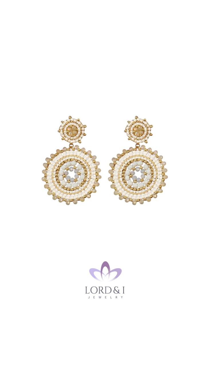 Aretes tejidos diseño bohemio