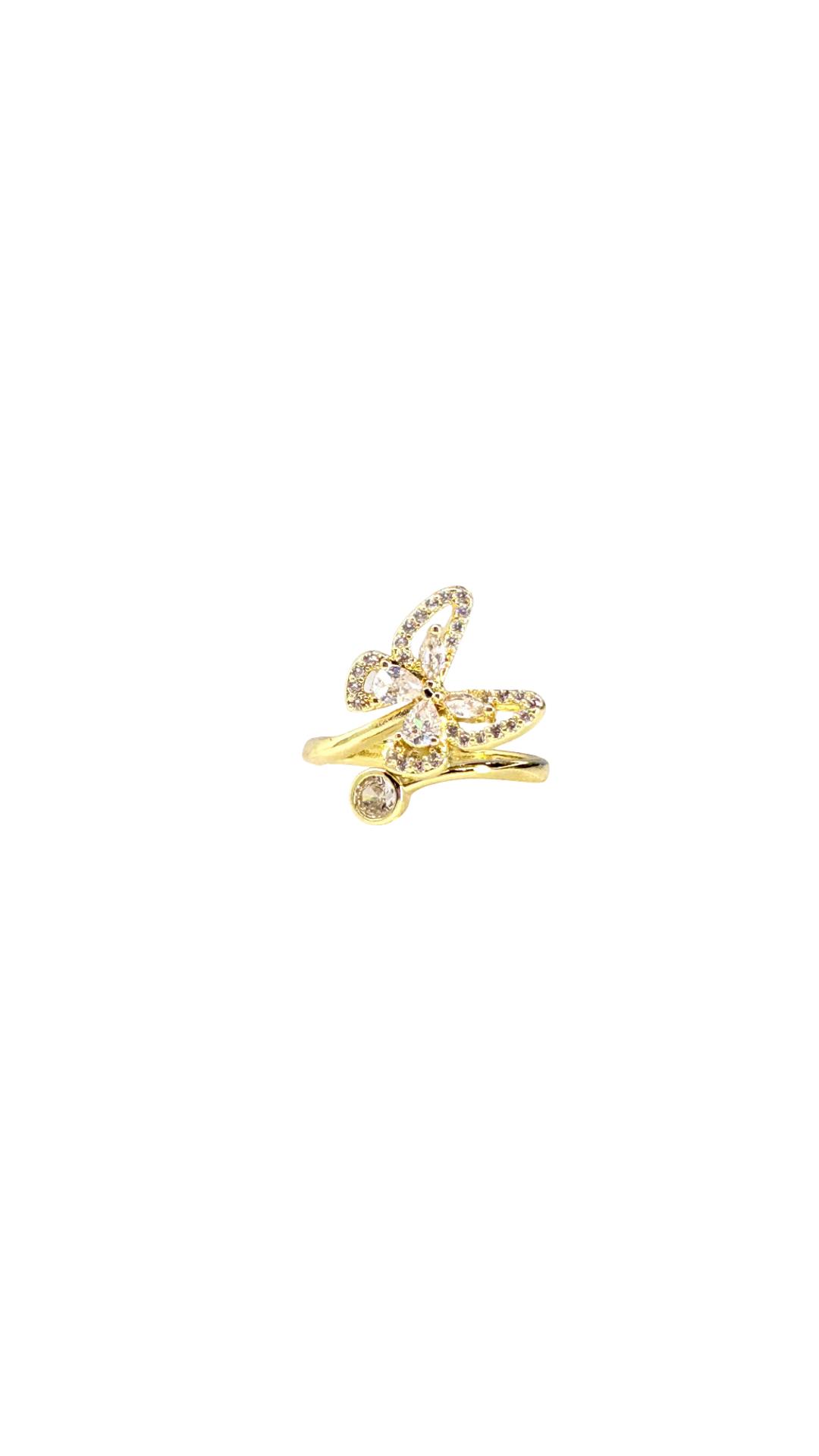 Anillo diseño mariposa