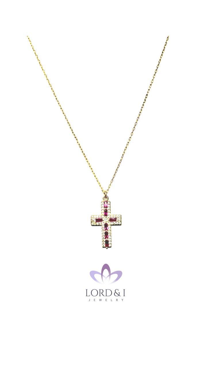 Cadena con dije cruz