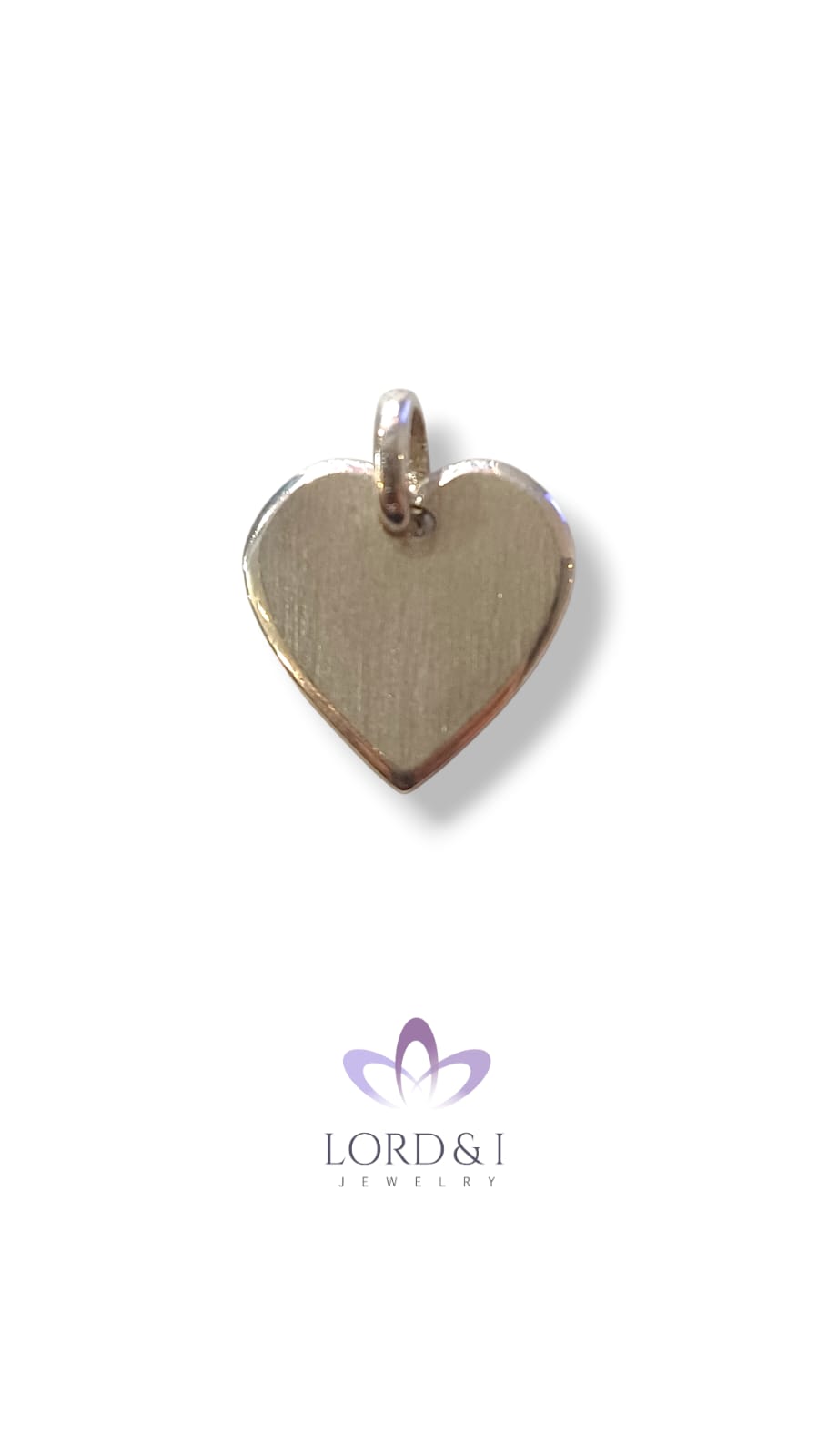 Dije corazón de plata 925