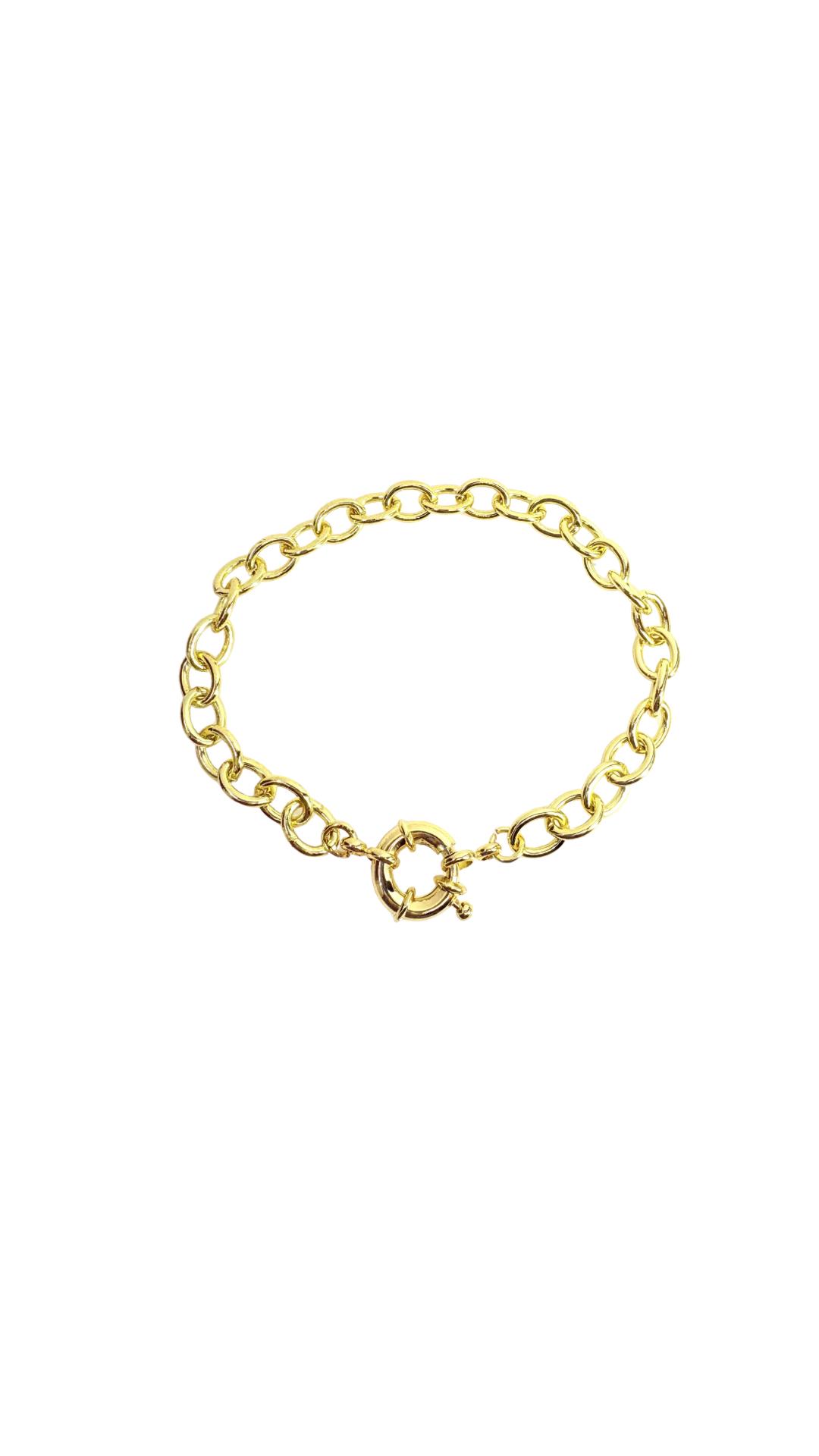 Pulsera de eslabones lisos