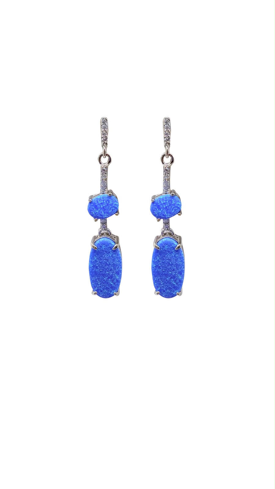 Aretes elegantes de Ópalo turquesa