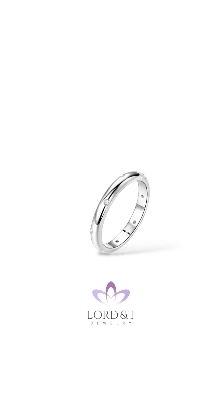 Anillo argolla con Mossanitas