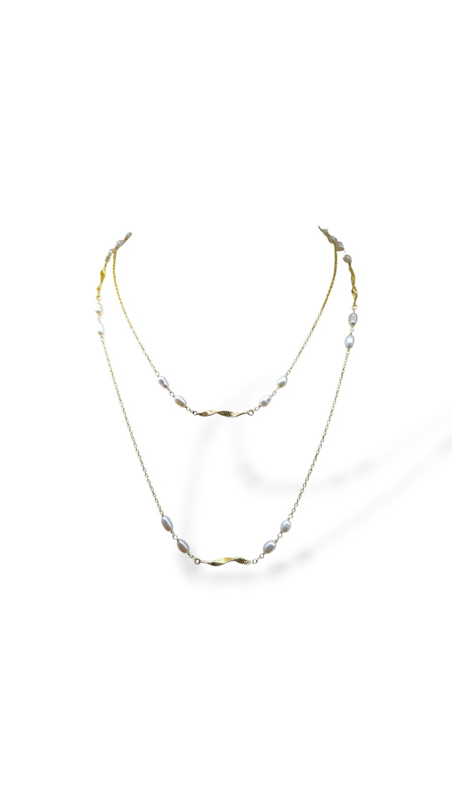 Cadena con perlas cultivadas