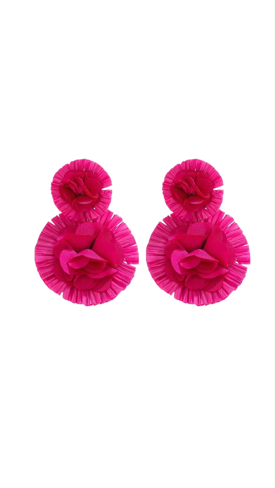 Aretes fucsia