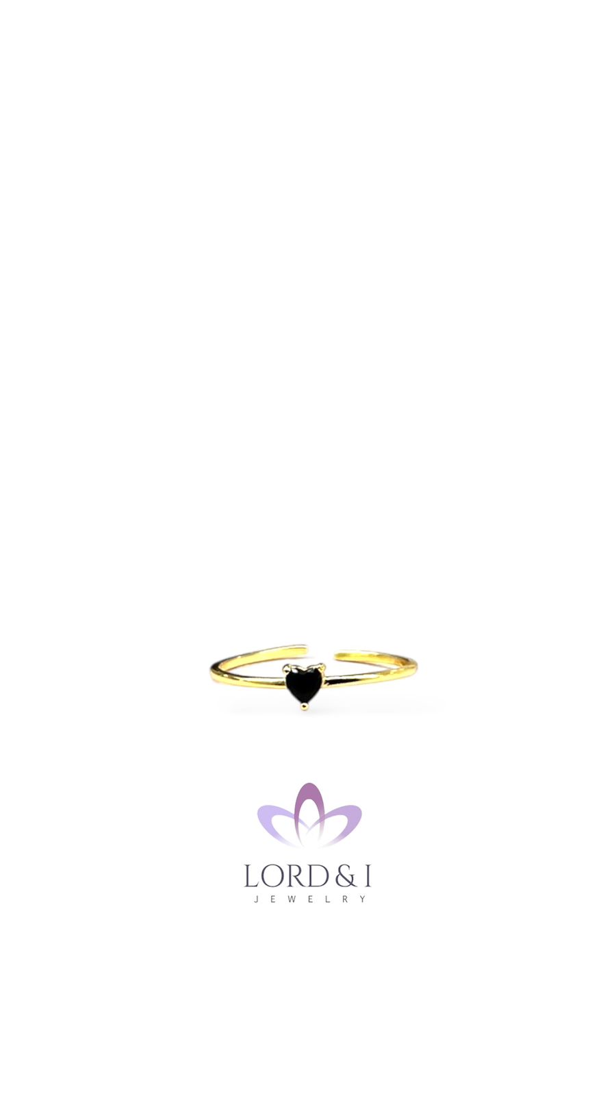 Anillo delgado con corazoncito