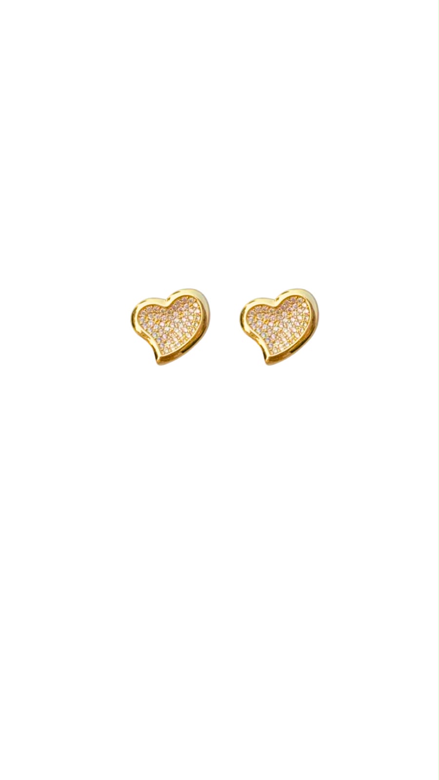 Aretes diseño corazón