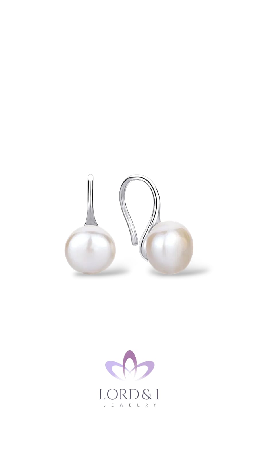 Aretes con perla de agua dulce
