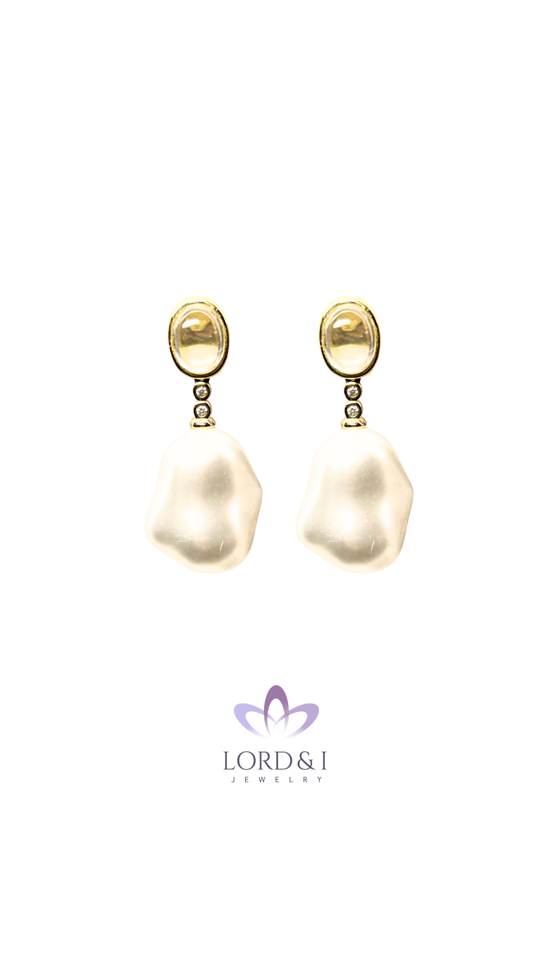 Aretes con Circonia y Perla