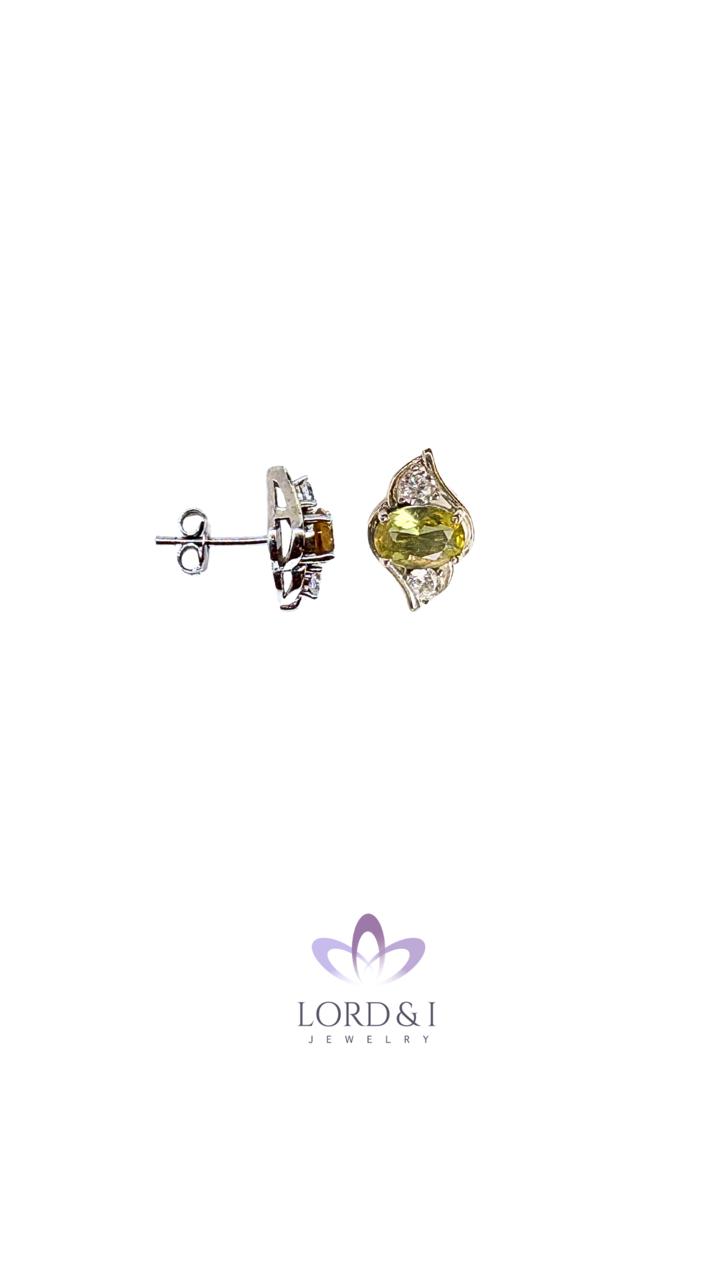 Aretes con gema Zultanita