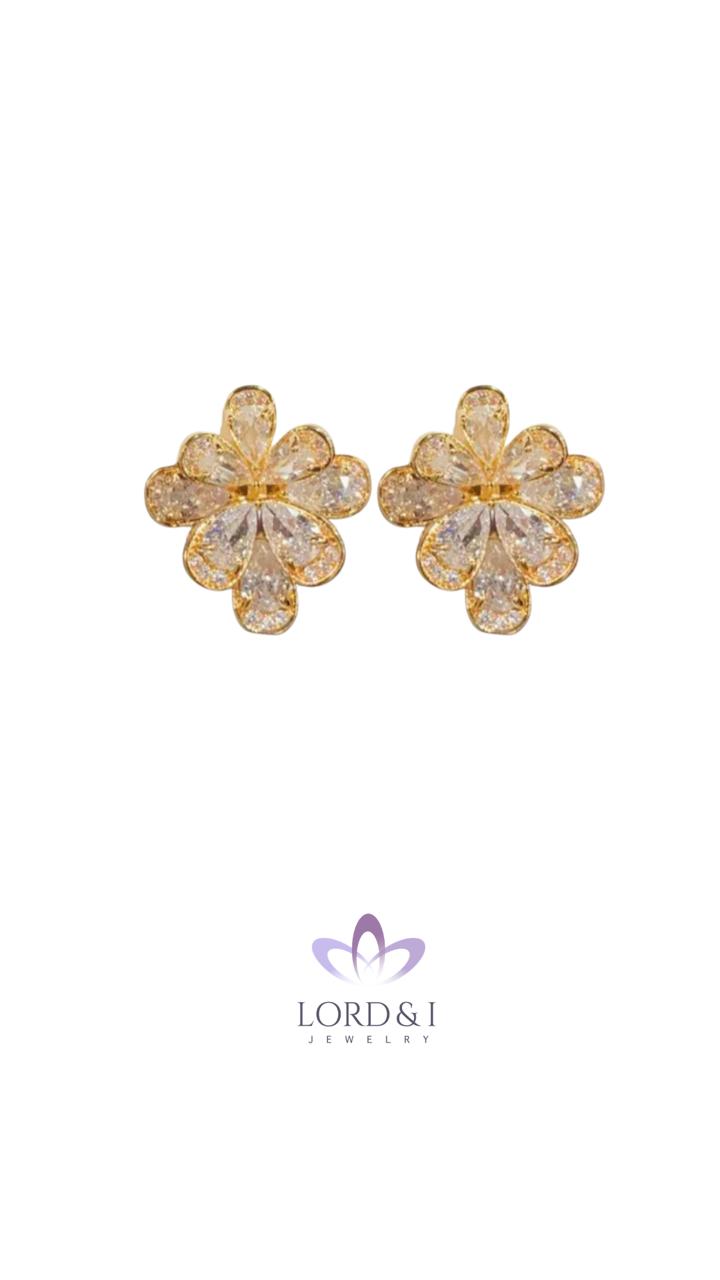 Aretes diseño flor