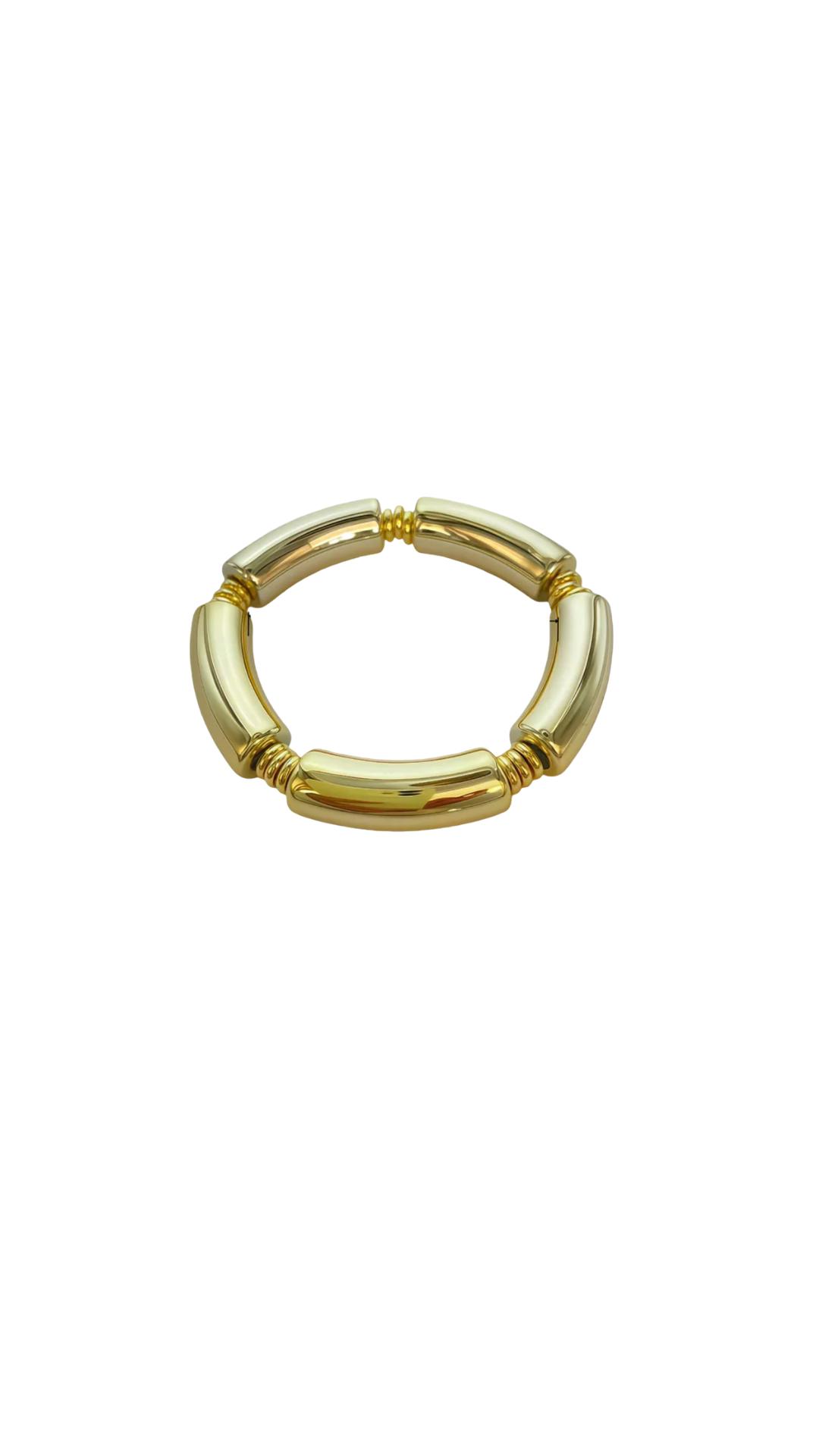 Pulsera elástica dorada