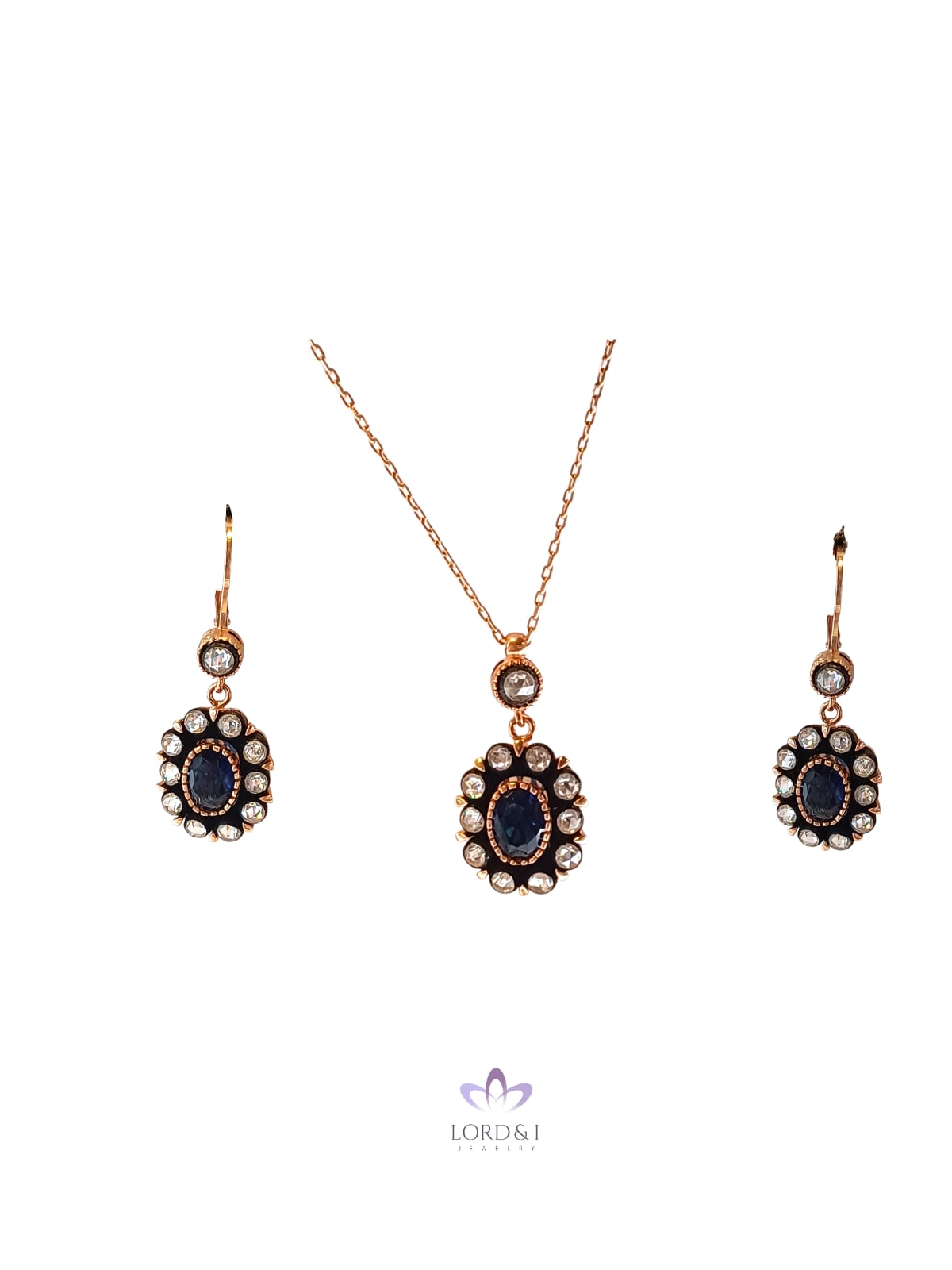 Set de flores con Swarovski