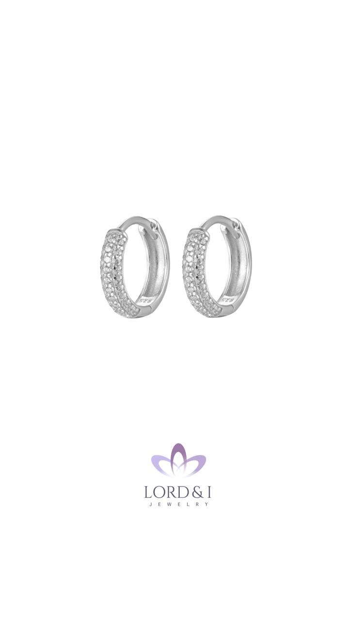 Argollas medianas con Circonias