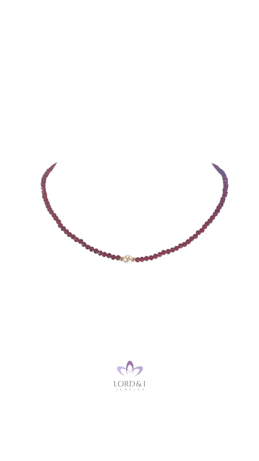 Collar de mostacilla y perla