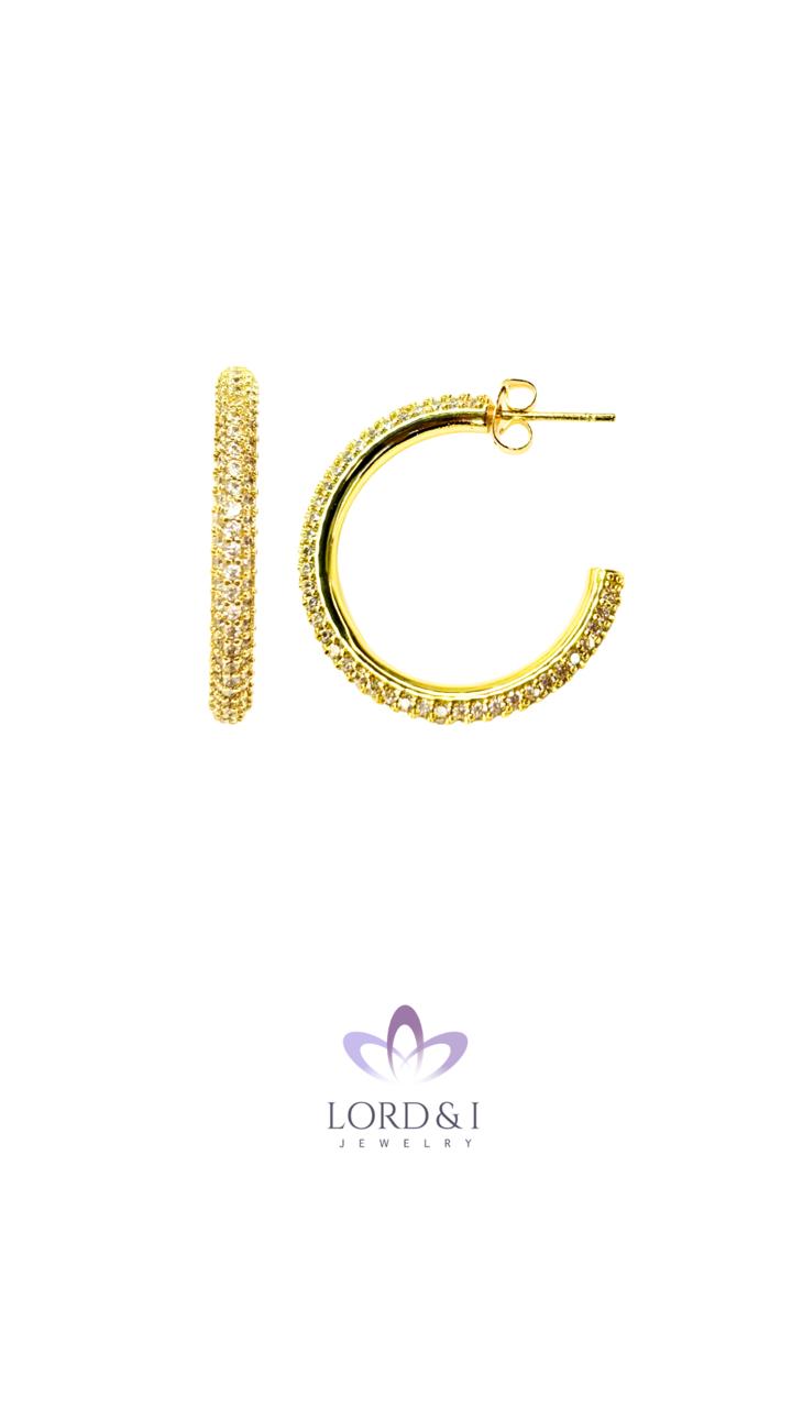 Argollas grandes micropave clear