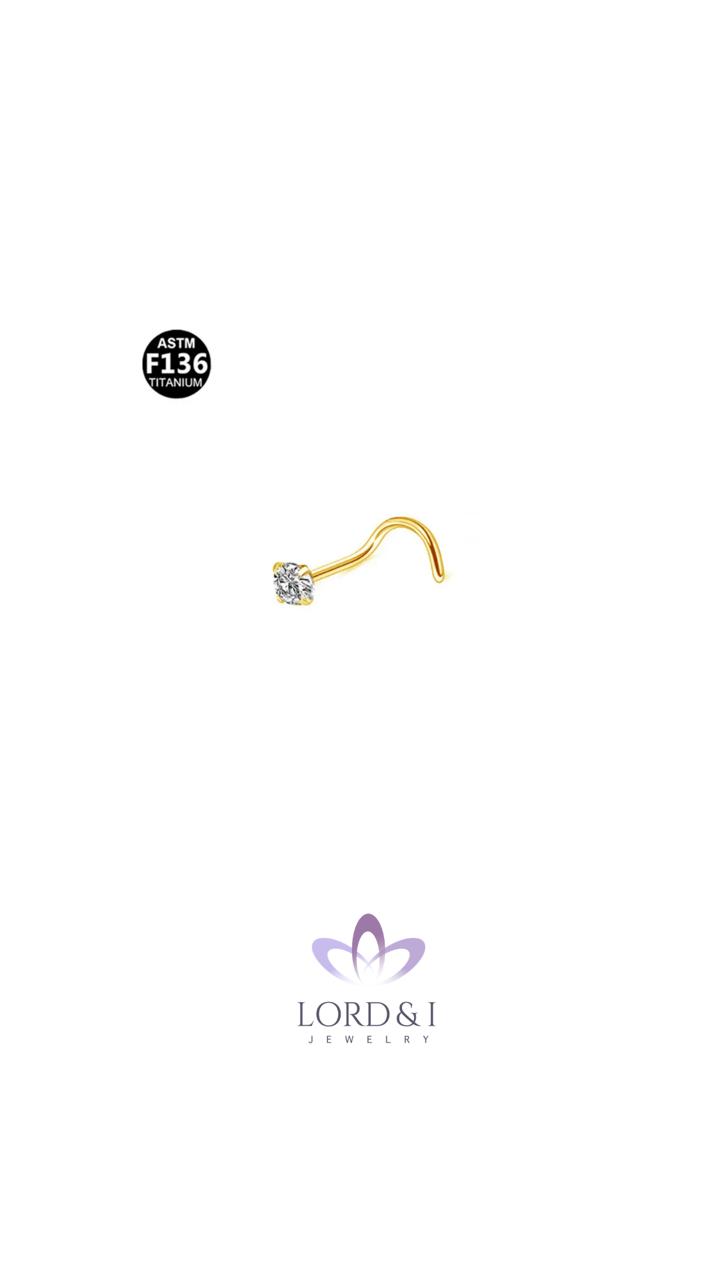 Arete piercing de nariz