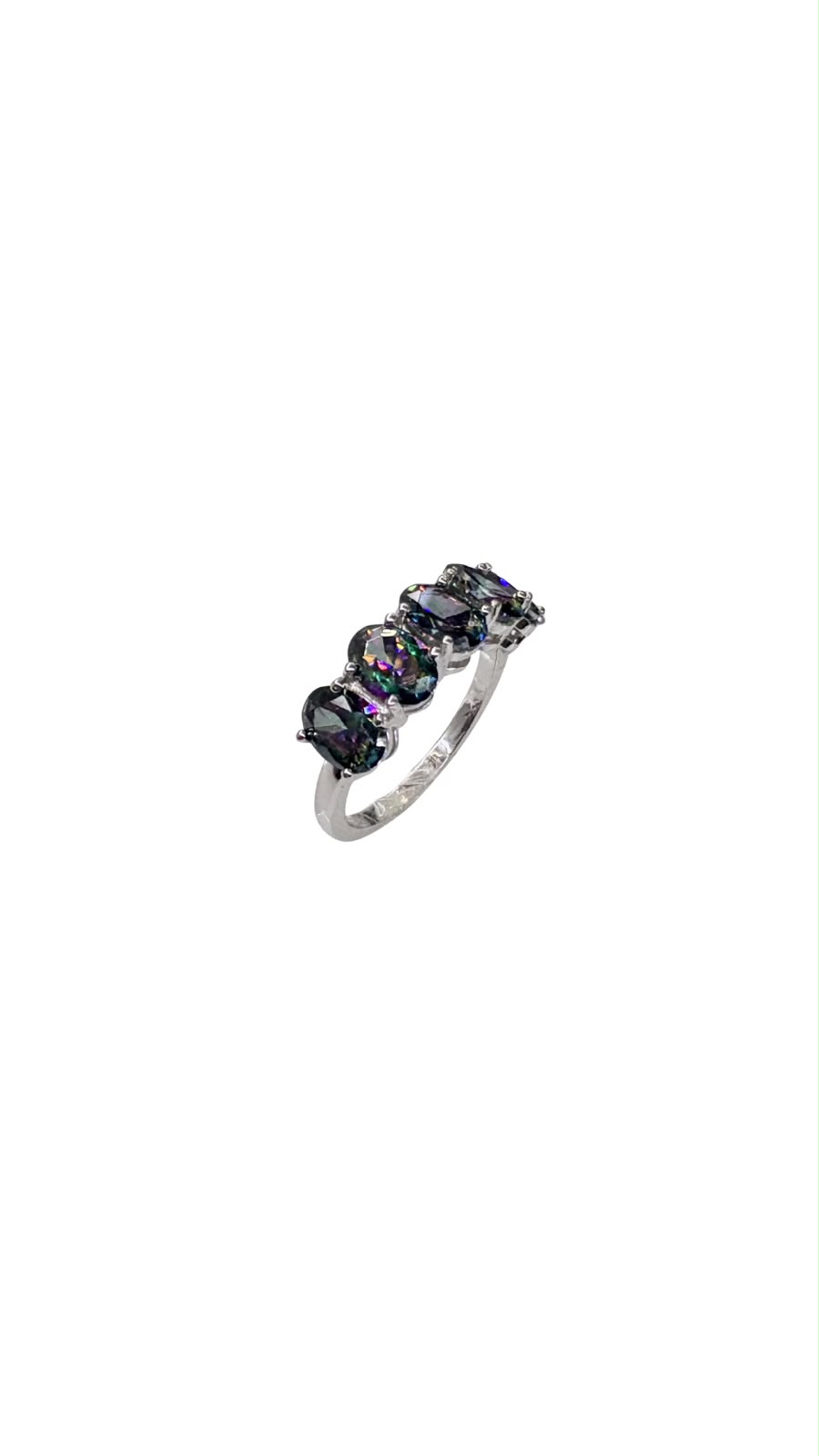Anillo con gema Topacio místico Talla 7