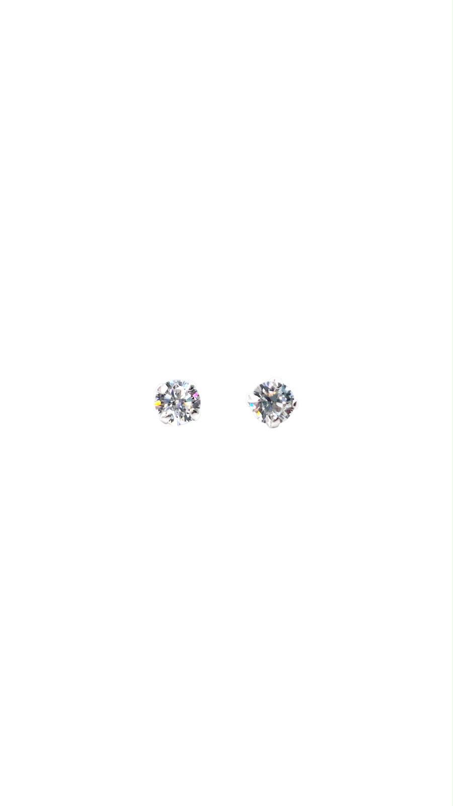 Aretes con Circonia clear 3mm