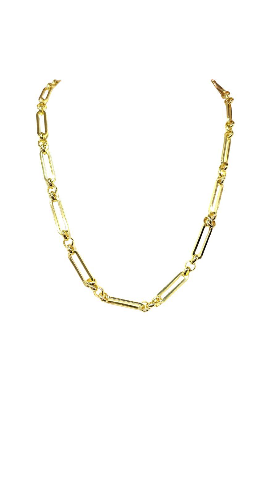 Cadena clips dorados grandes