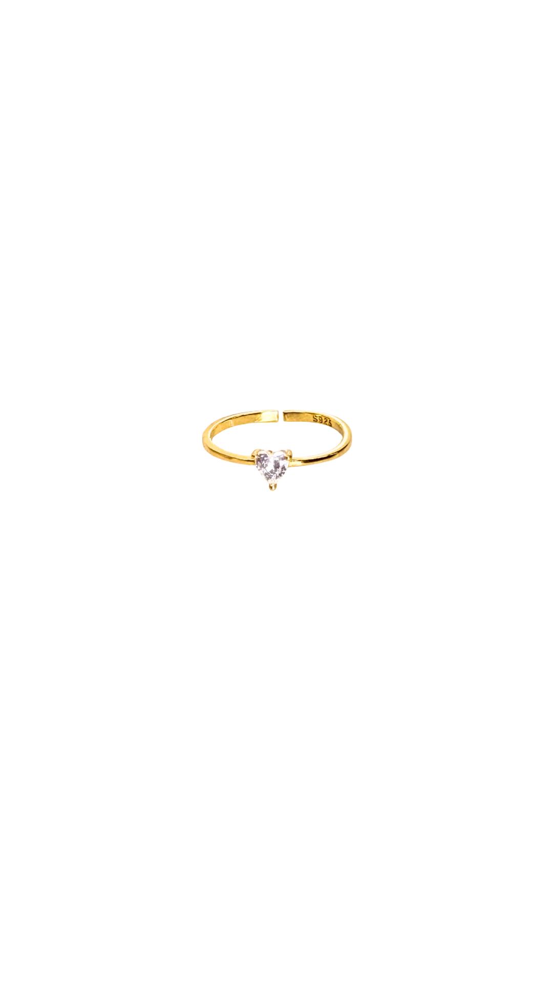 Anillo con corazón