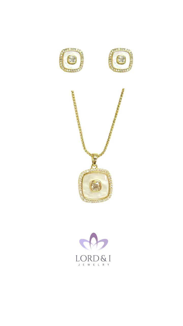 Set cuadrado de Madreperla