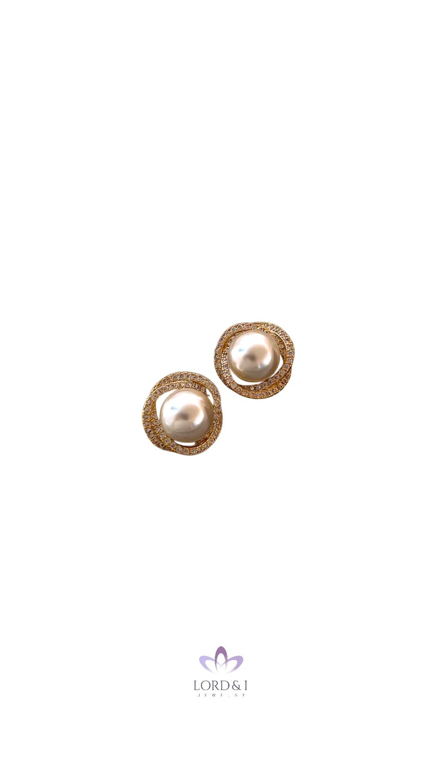 Aretes largos dorados