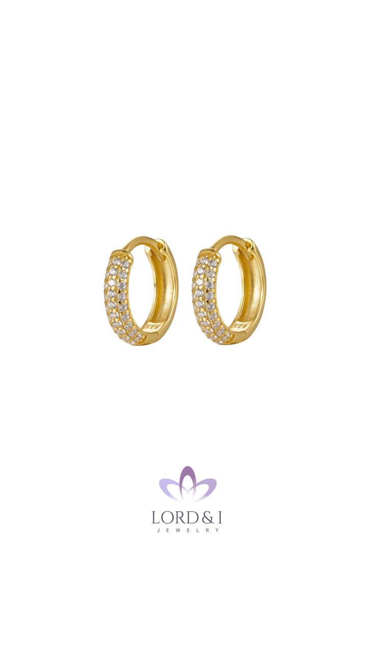 Argollas medianas con Circonias