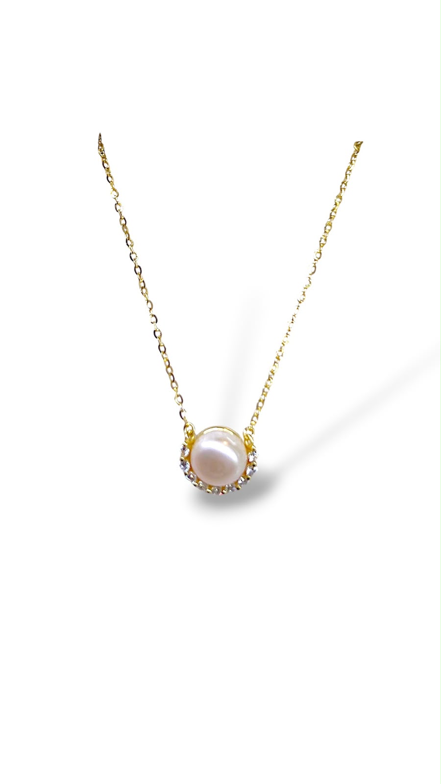 Cadena con perla de agua dulce