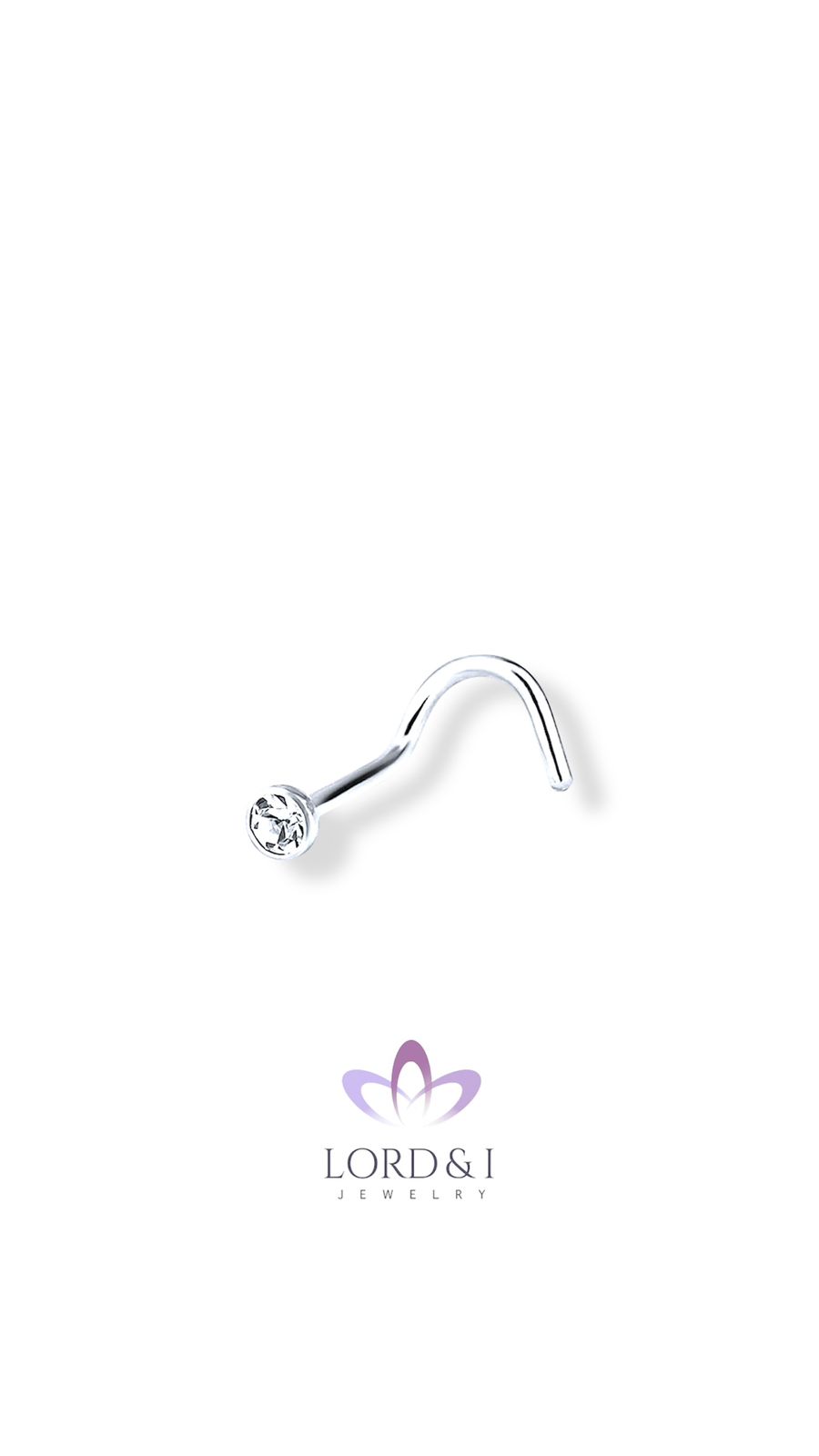 Arete piercing para la nariz