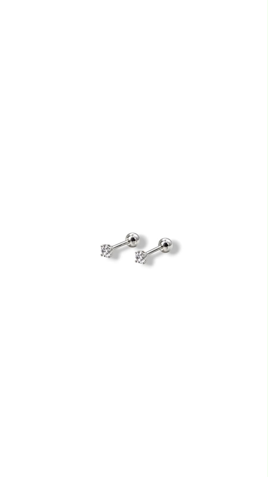 Aretes con Circonias 2mm