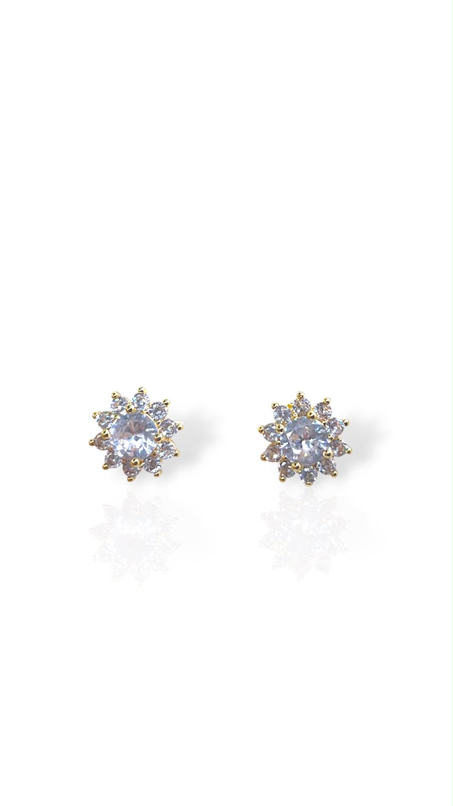 Aretes florecitas de Cz