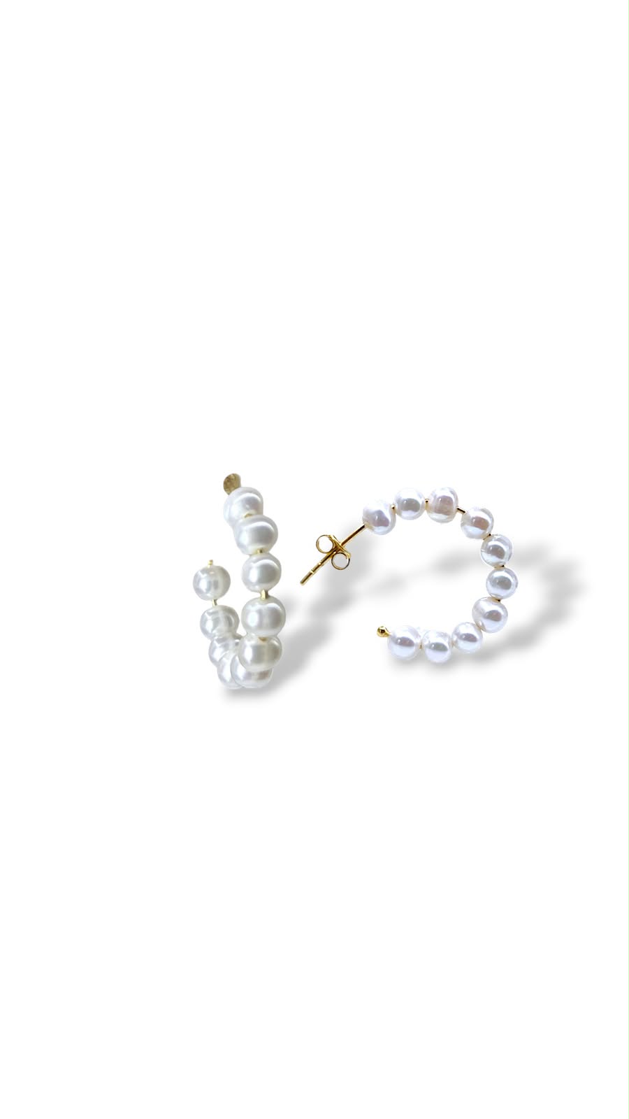 Argollas con Perlas cultivadas