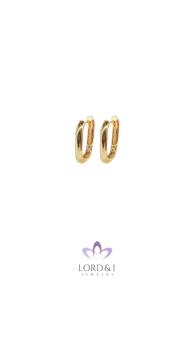 Argollas lisas doradas