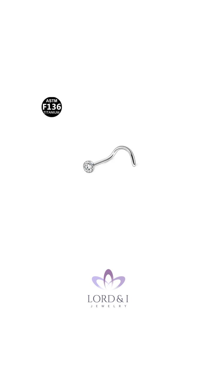 Arete piercing de nariz